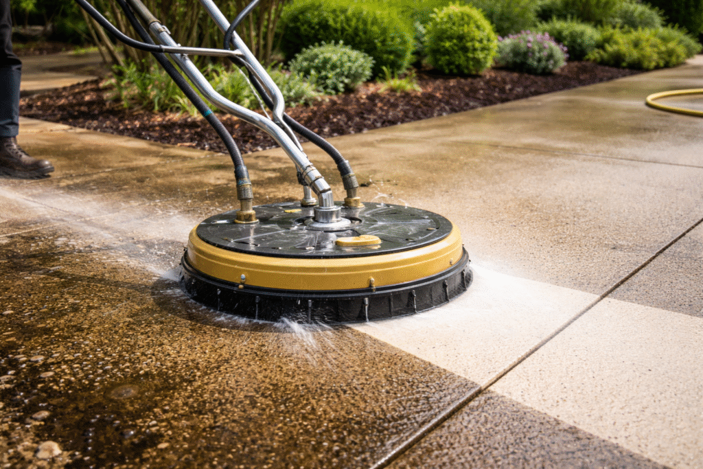 how to pressure wash my driveway