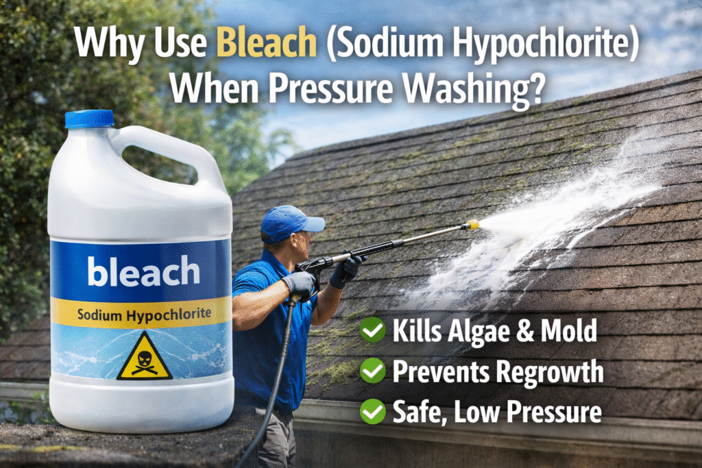 Why use bleach when pressure washing