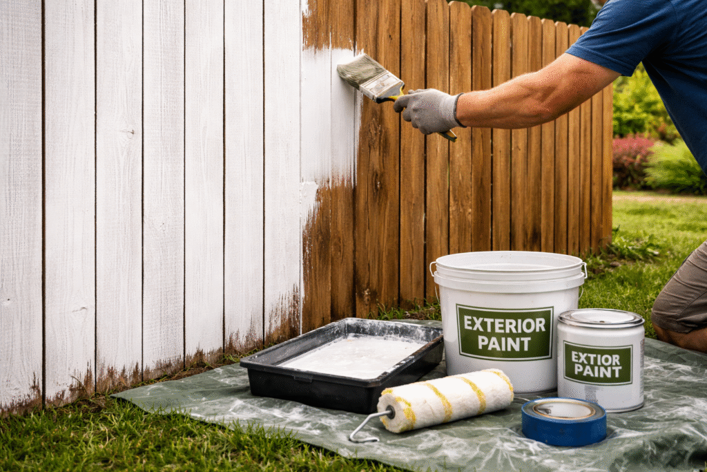 should i pressure wash my fence before painting