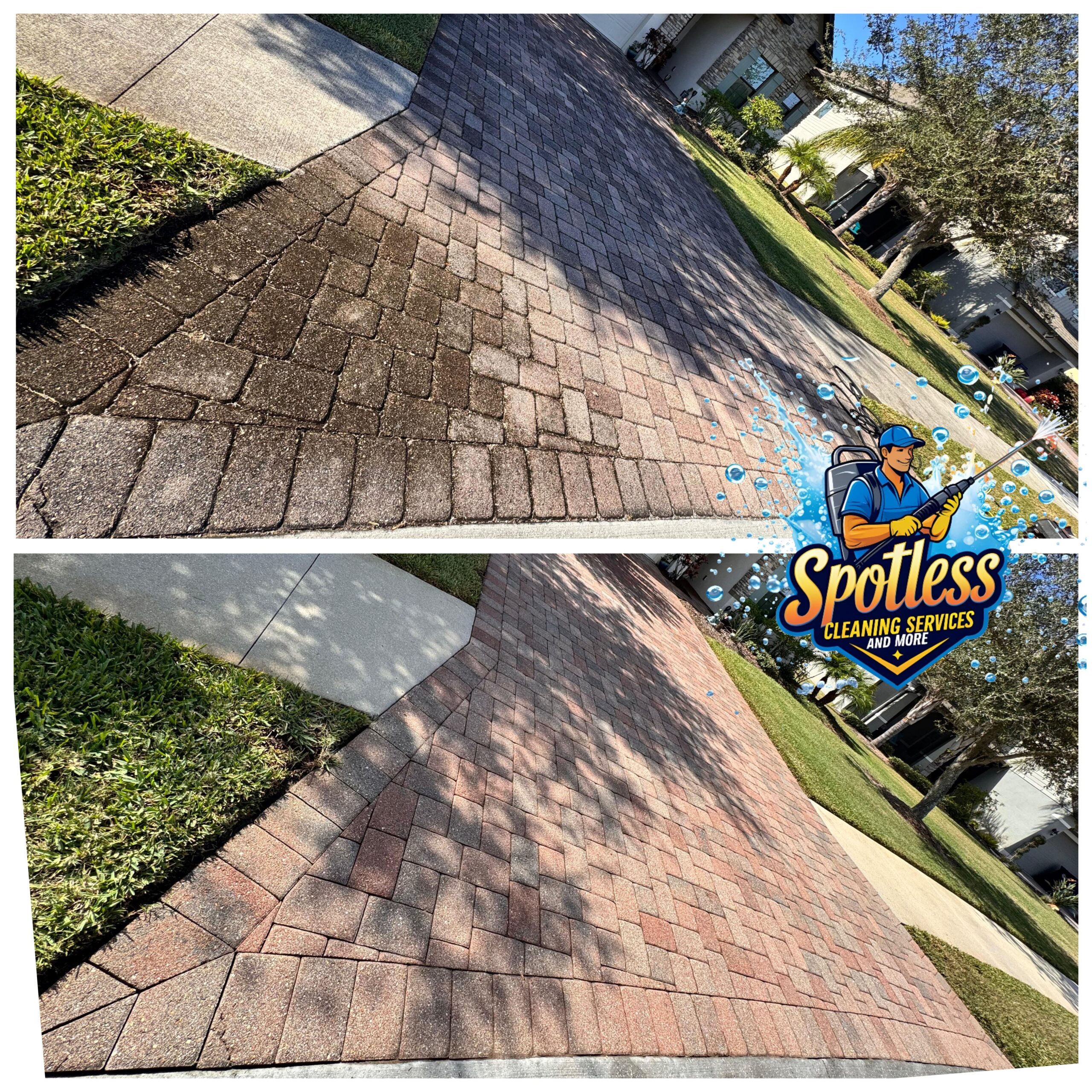 Paver Driveway Cleaning Services