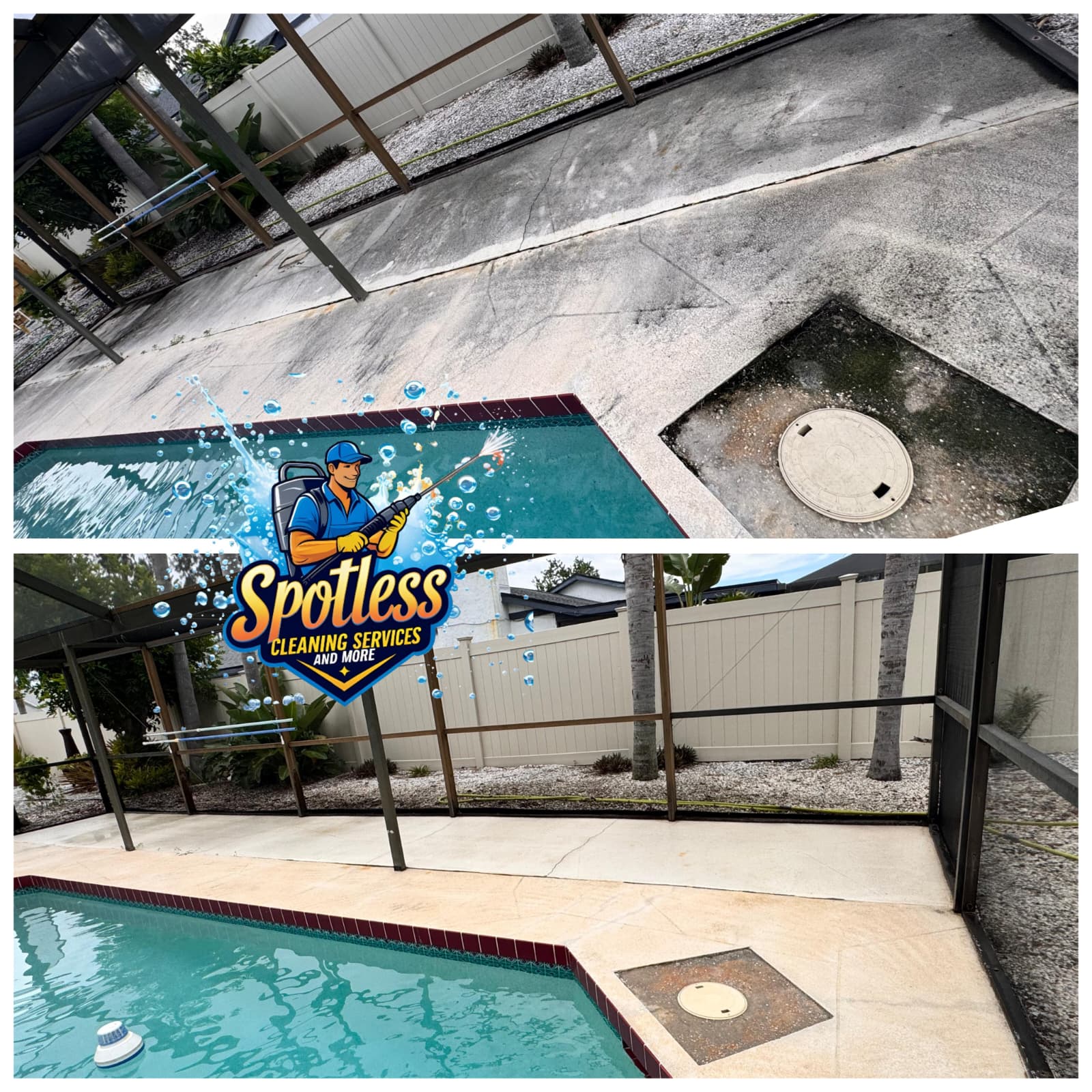 Pool Deck Cleaning in Sarasota Surrounding Areas