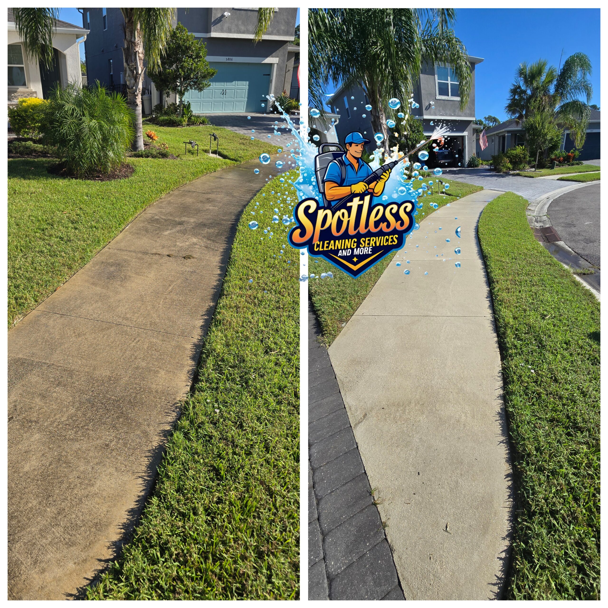 Sidewalk Cleaning in Sarasota and Bradenton Palmetto Parrish Ellenton Lakewood Ranch
