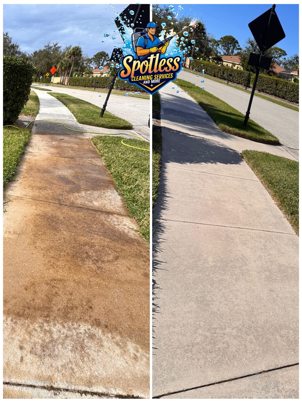 sidewalk cleaning in lakewood ranch florida
