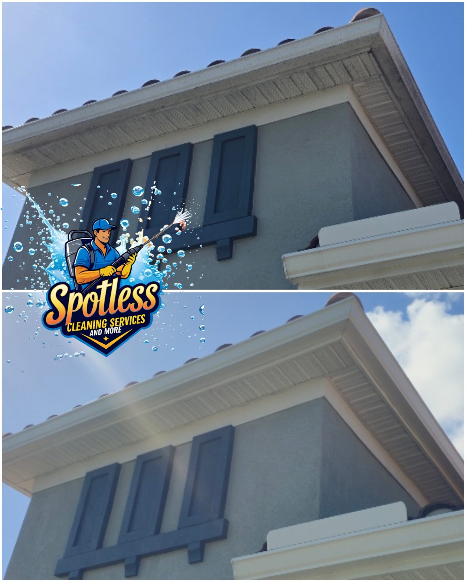 Professional exterior house cleaning in Sarasota and Manatee County Florida