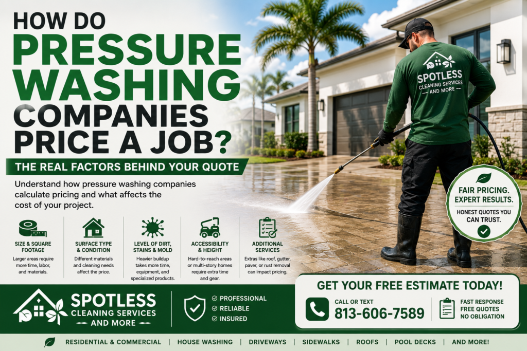 How Do Pressure Washing Companies Price a Job