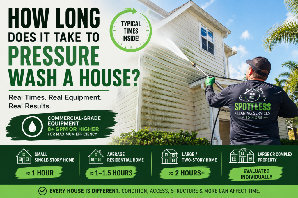 How Long Does It Take to Pressure Wash a House