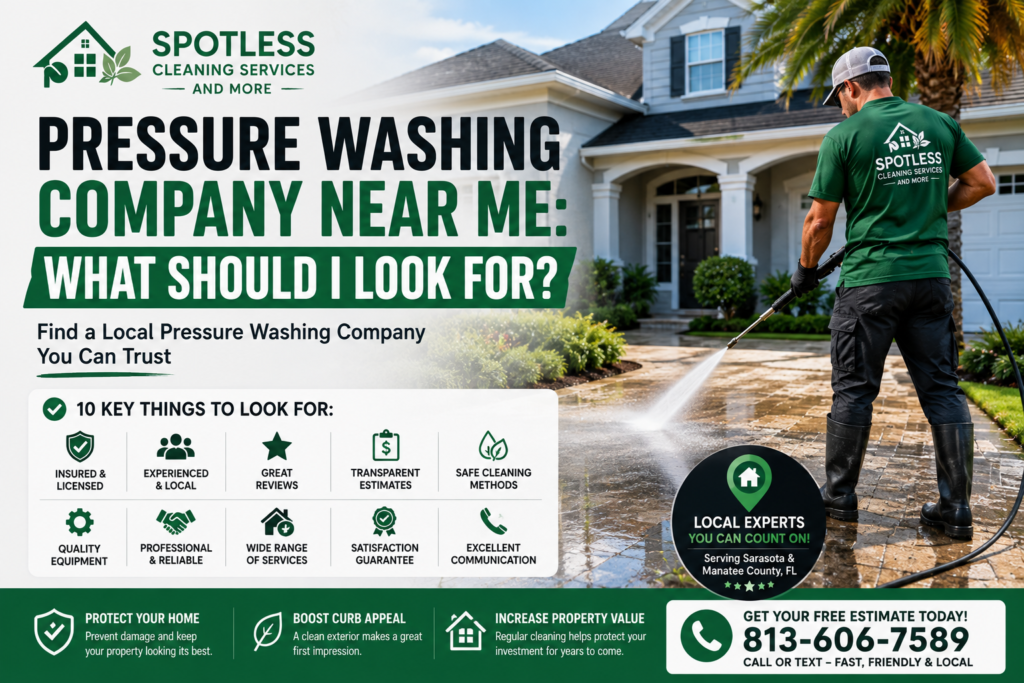 Pressure Washing Company Near Me What Should I Look For