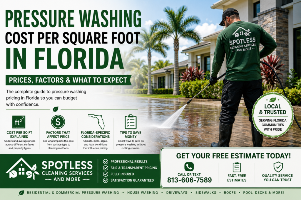 Pressure Washing Cost Per Square Foot in Florida