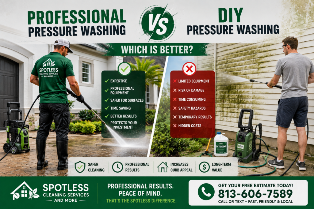 Professional Pressure Washing vs DIY Which Is Better
