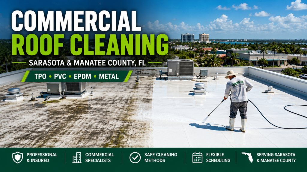 Sarasota County Manatee County Commercial Roof Cleaning