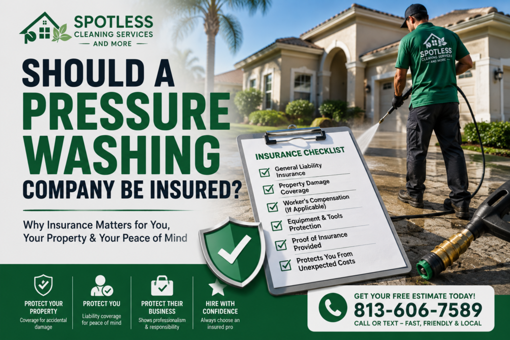 Should a Pressure Washing Company Be Insured