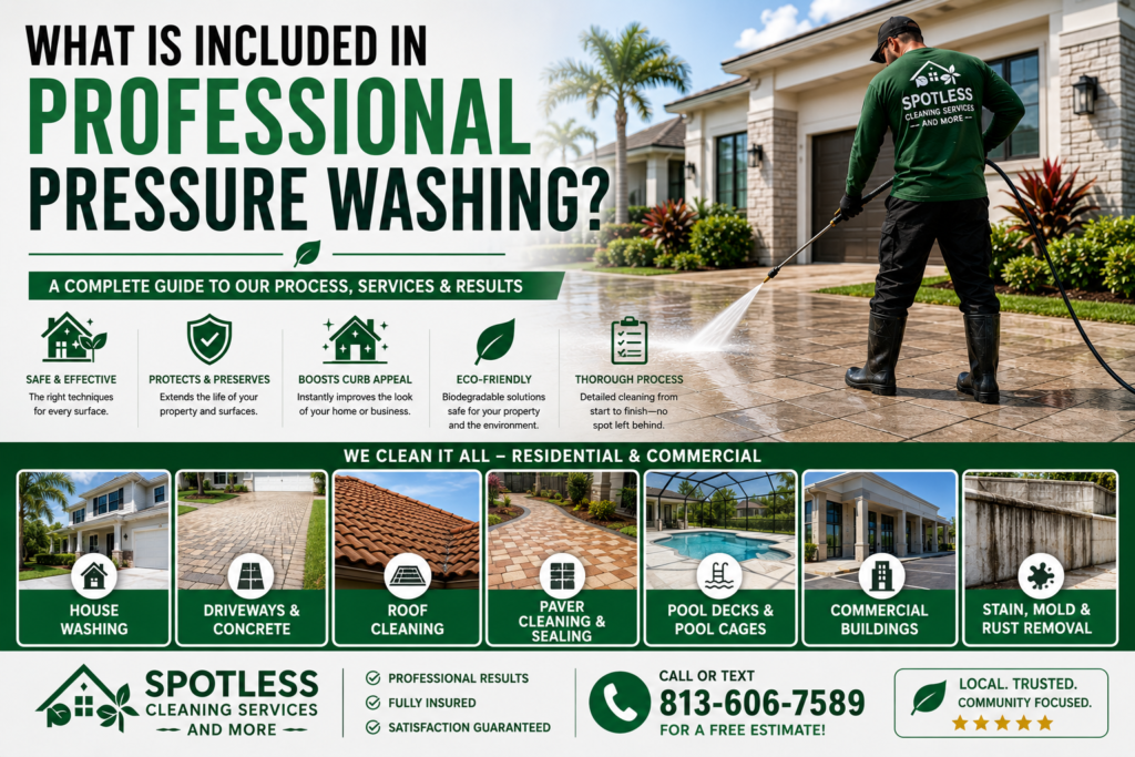 What Is Included in Professional Pressure Washing