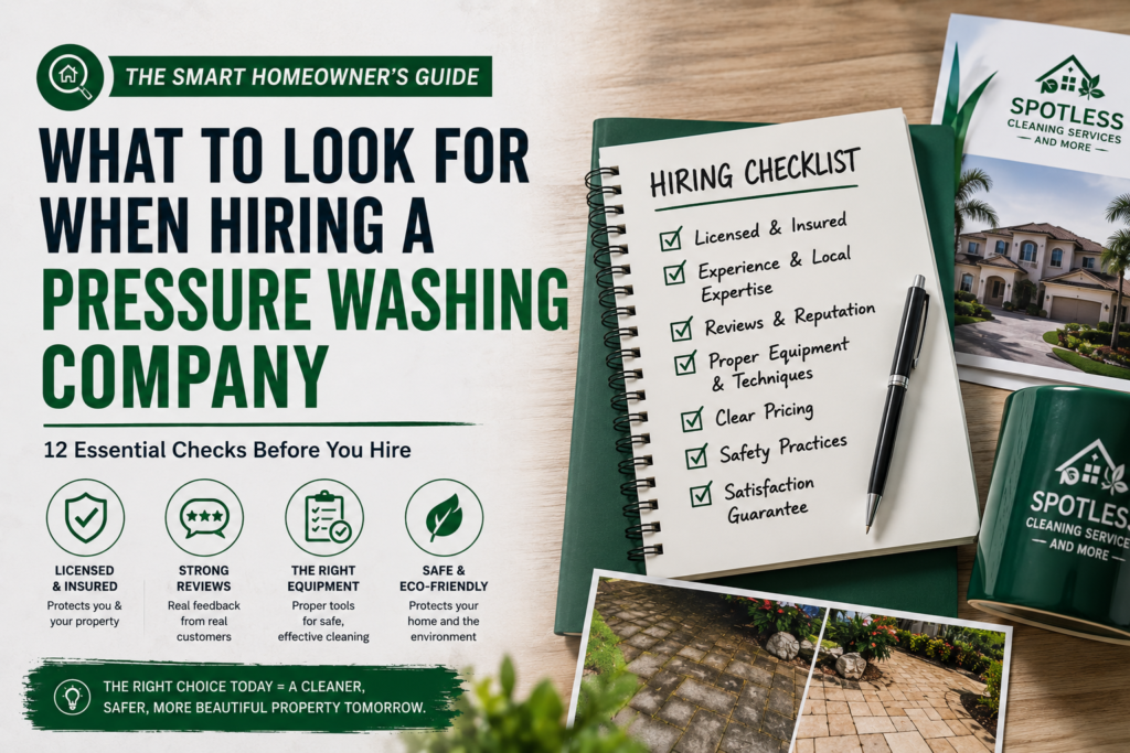 What to Look for When Hiring a Pressure Washing Company