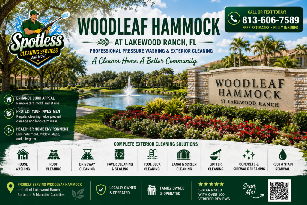 Pressure Washing In Woodleaf Hammock in Lakewood Ranch