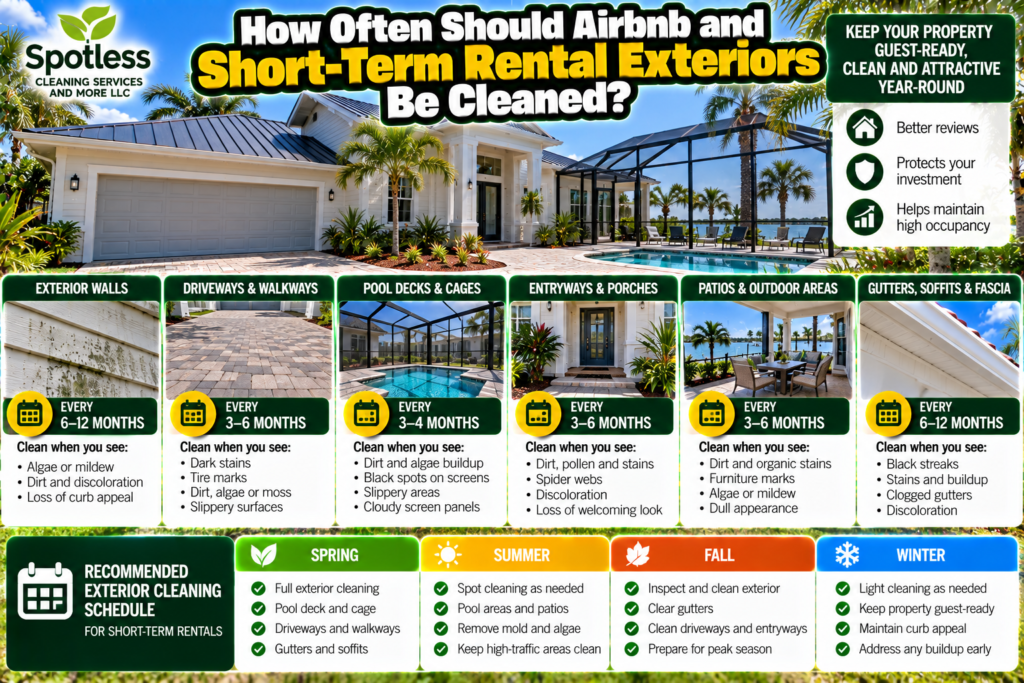 Often Should Airbnb and Short-Term Rental Exteriors Be Cleaned