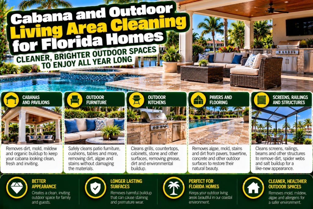 cabana and outdoor living area cleaning