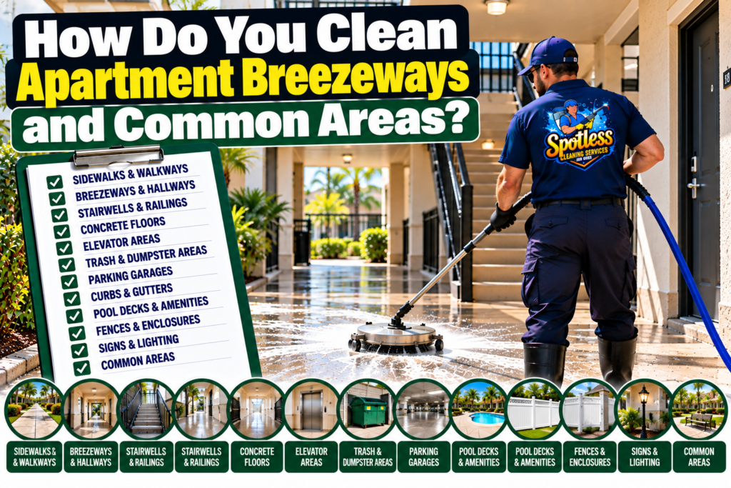 apartment breezeway cleaning