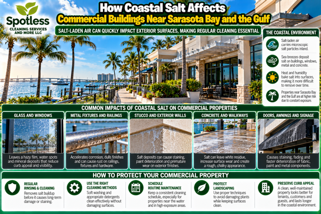 How Coastal Salt Affects Commercial Buildings Near Sarasota