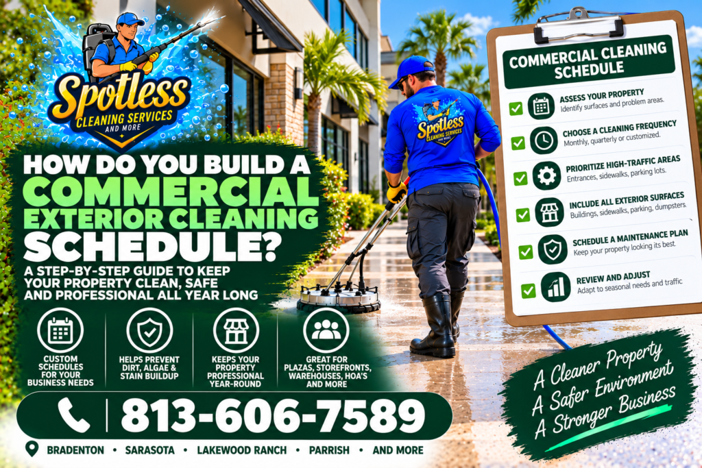 commercial exterior cleaning schedule