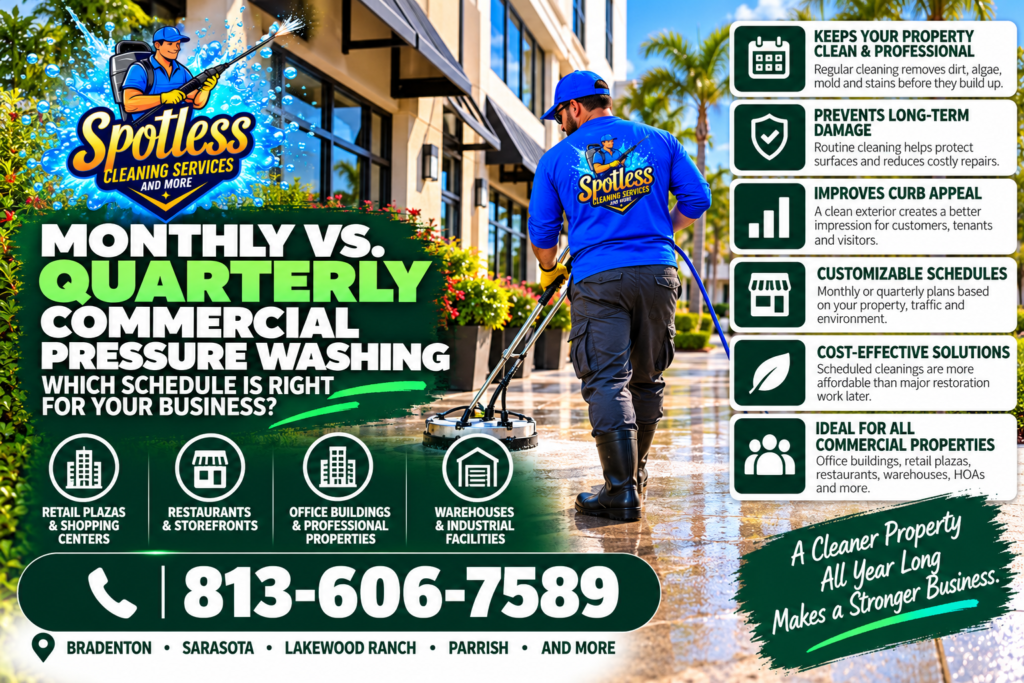 commercial pressure washing schedule
