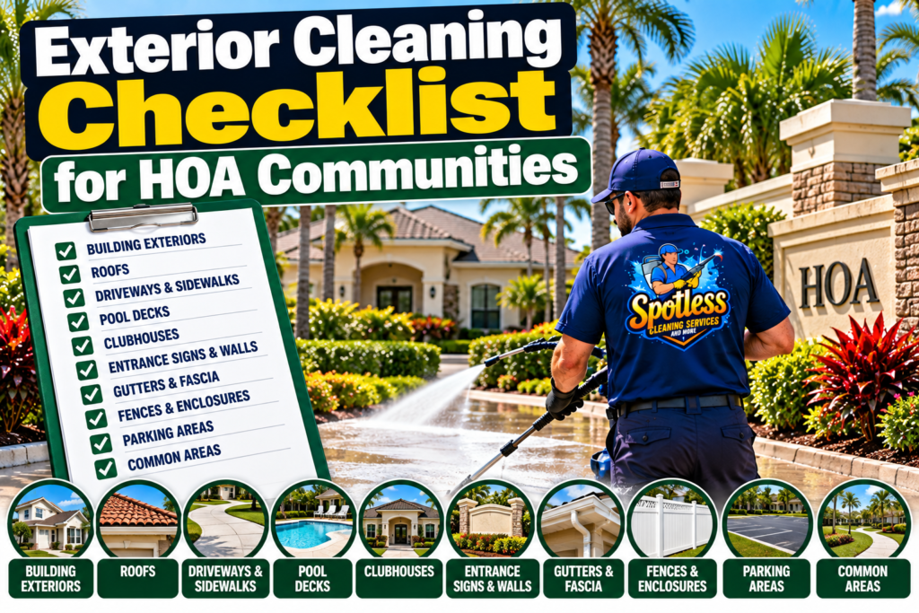hoa exterior cleaning checklist