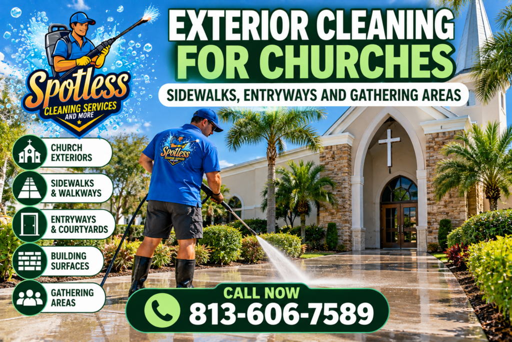 church exterior cleaning