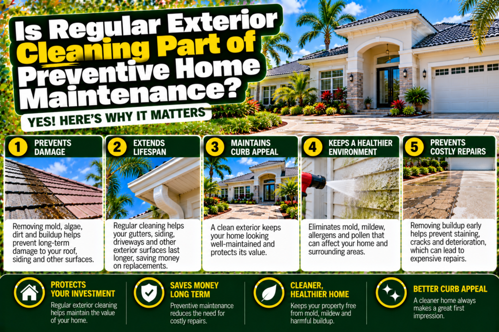 regular exterior cleaning preventative home maintenance