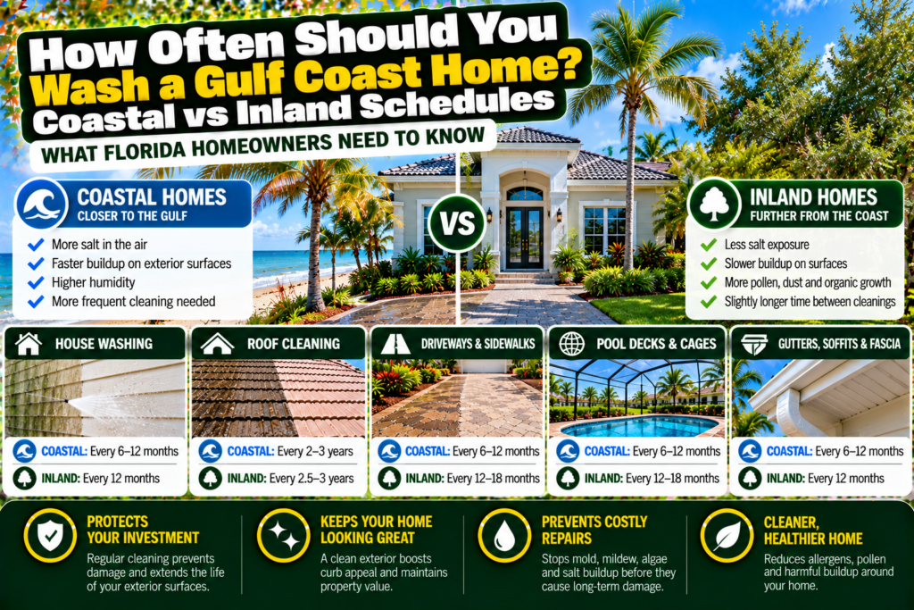 how often should you wash a gulf coast home