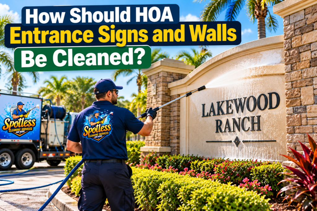 hoa entrance cleaning