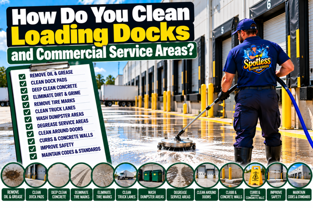loading dock pressure washing