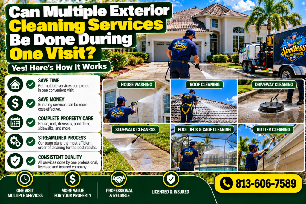 multiple exterior cleaning services