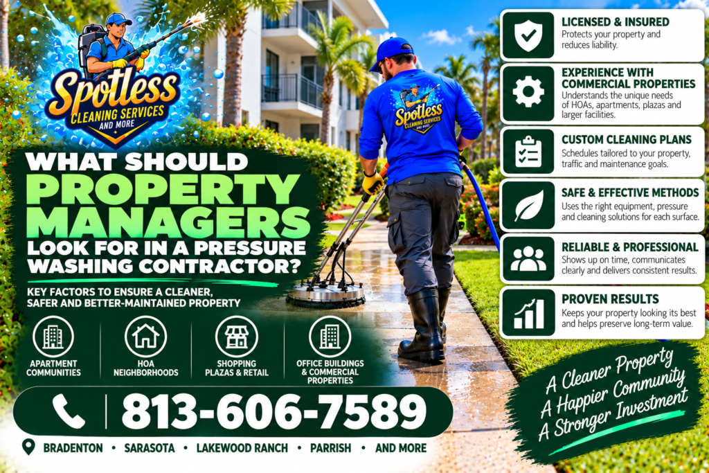 commercial pressure washing contractor