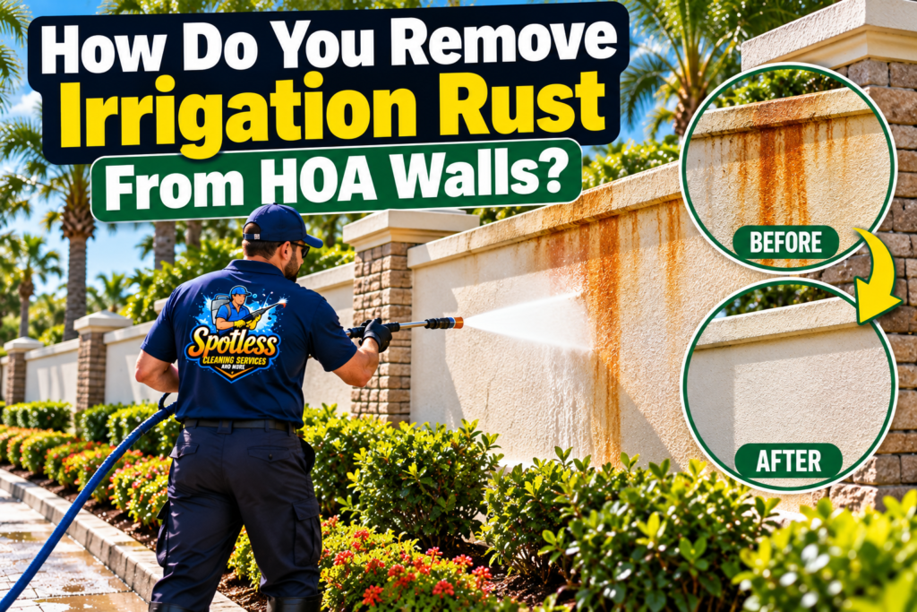 hoa irrigation rust removal