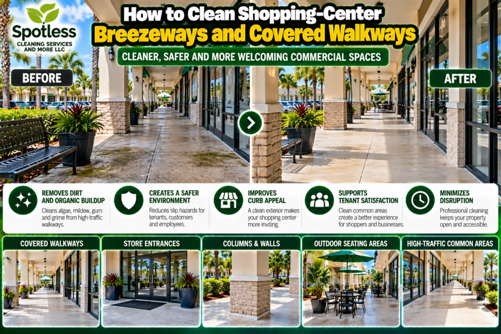 Shopping-Center Breezeways and Covered Walkways
