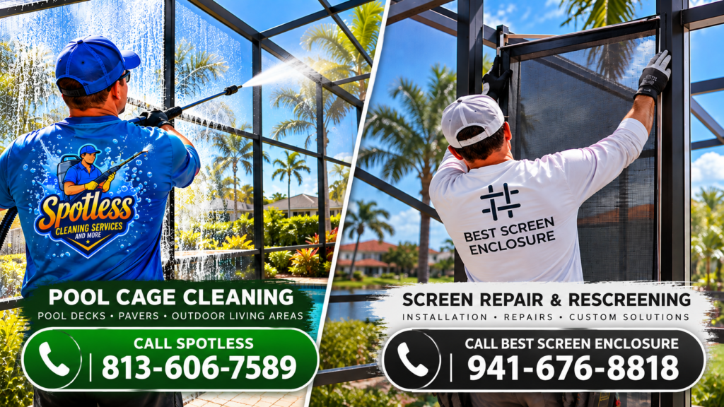 Replace Repair or Clean My Pool Cage and Screen ?